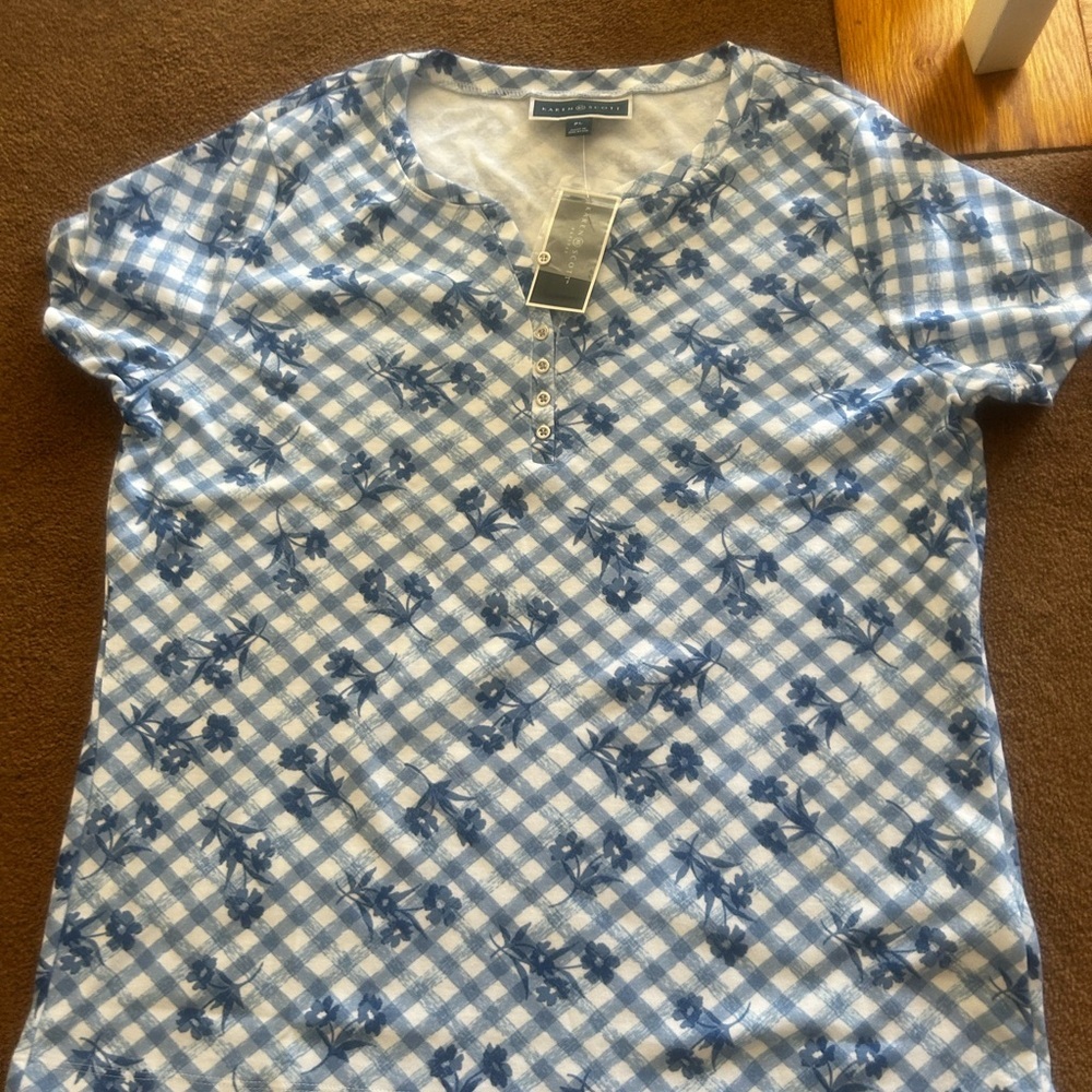 Karen Scott Blouse and Short Combo​ - Picture 8 of 8